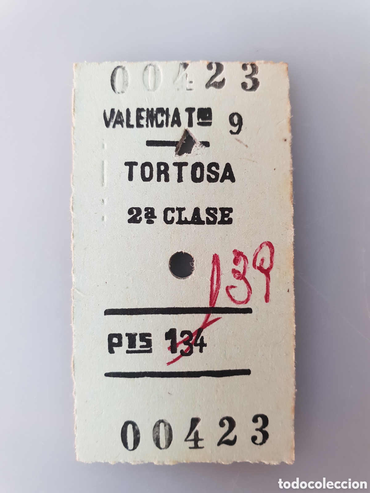Collectables Transport Tickets: ■ BILLETE TREN .2&deg; CLASE. VALENCIA - TORTOSA