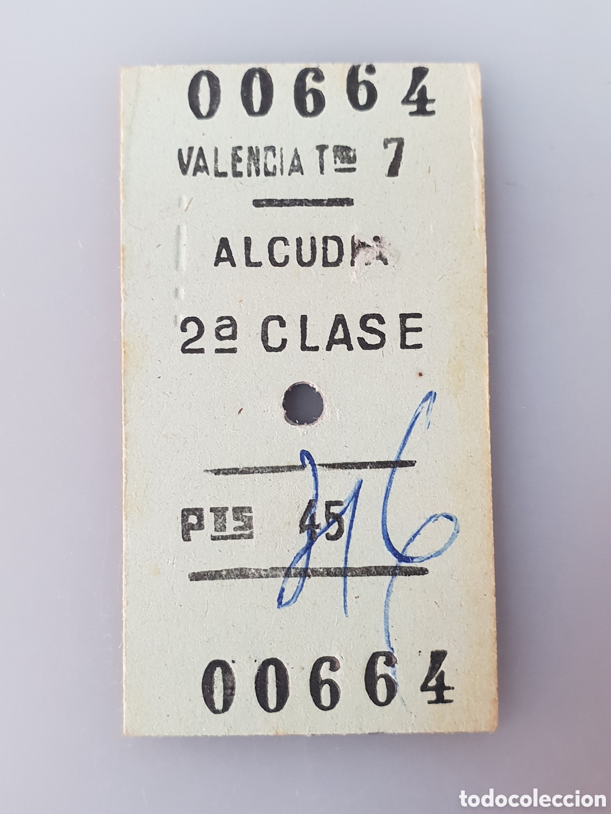 Collectables Transport Tickets: ■ BILLETE TREN .2&deg; CLASE. VALENCIA - ALCUDIA