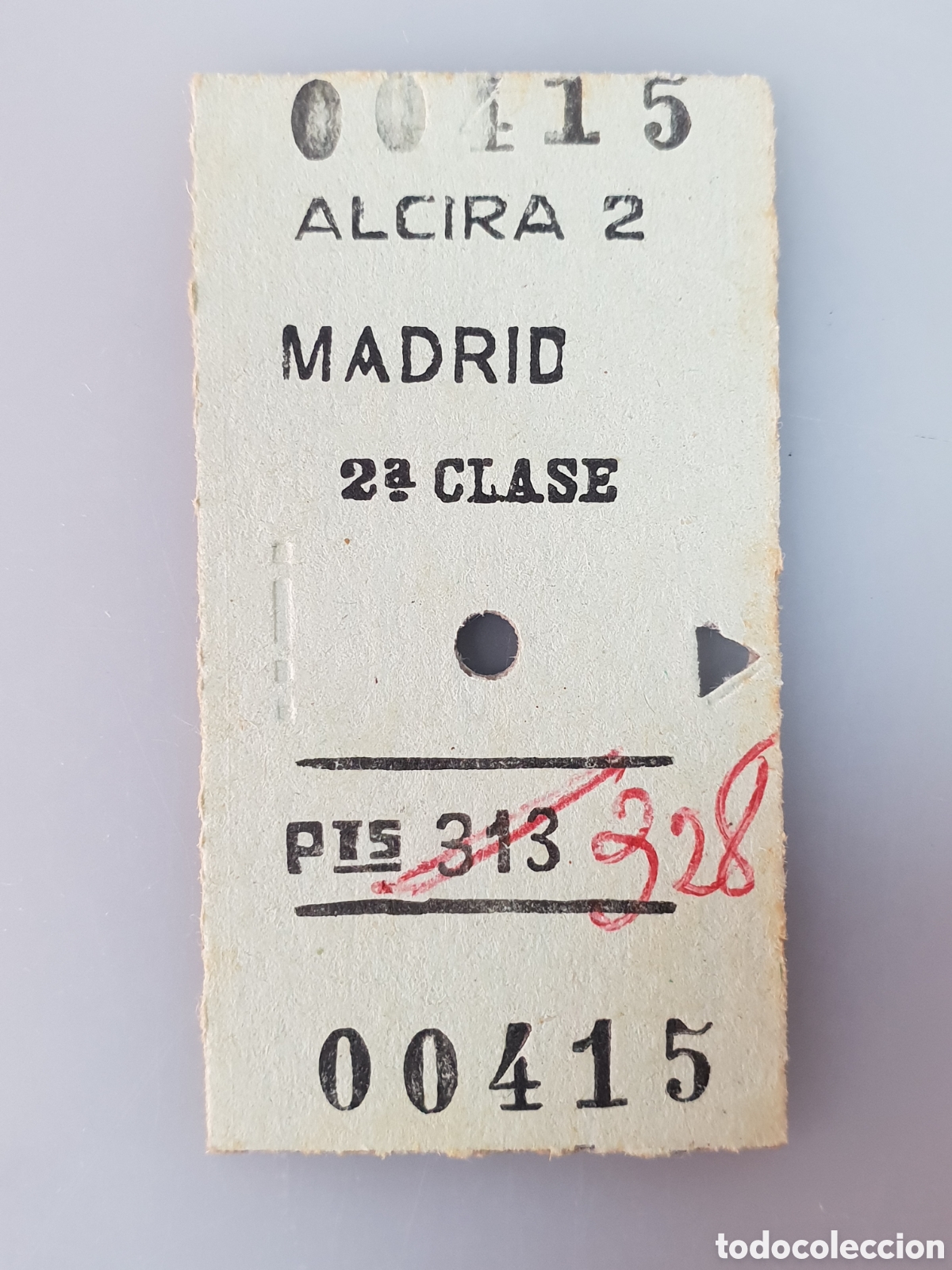 Collectables Transport Tickets: ■ BILLETE TREN .2&deg; CLASE. ALCIRA 2 - MADRID