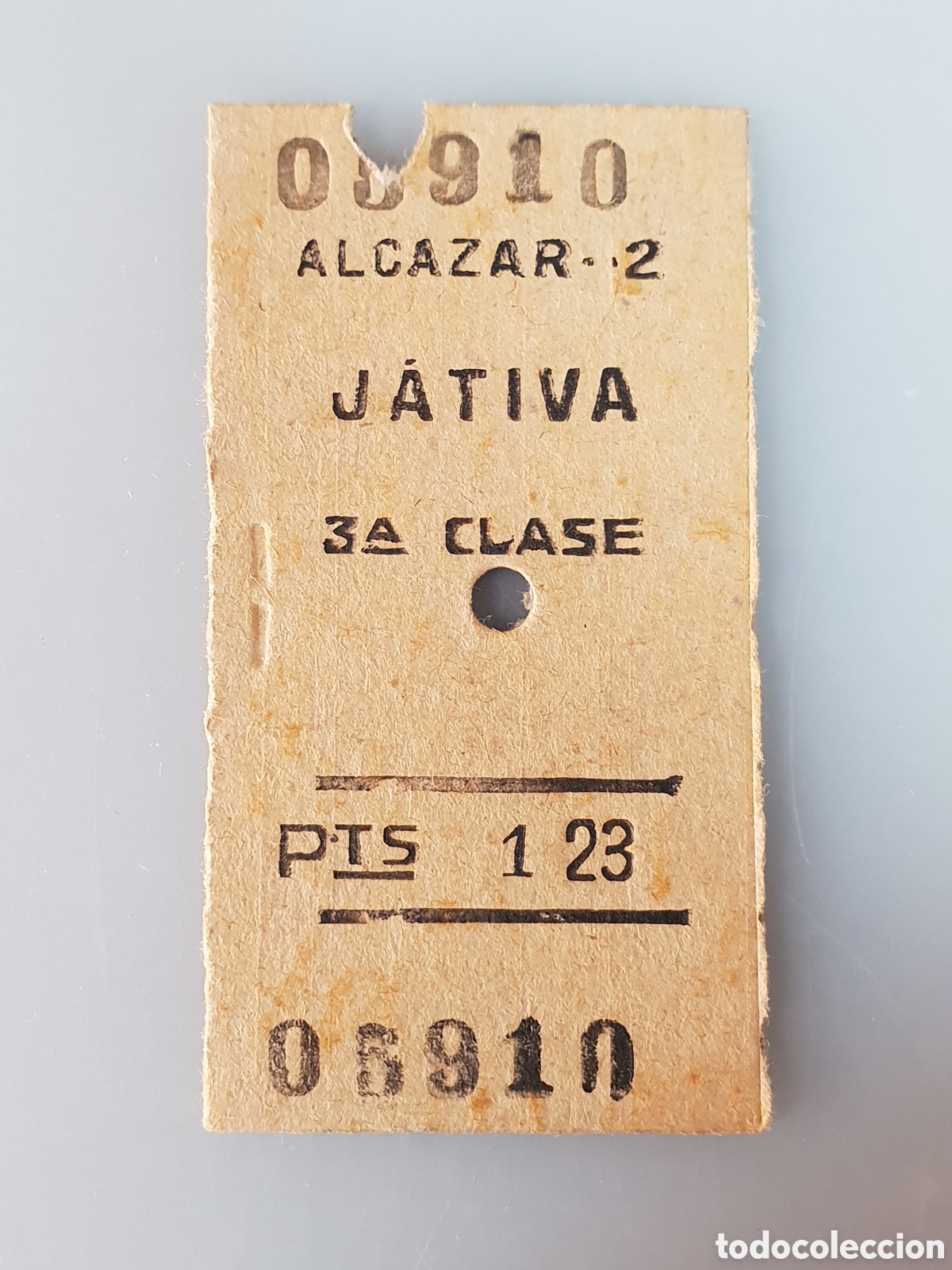Collectables Transport Tickets: BILLETE TREN .3&deg; CLASE. ALCAZAR - JATIVA