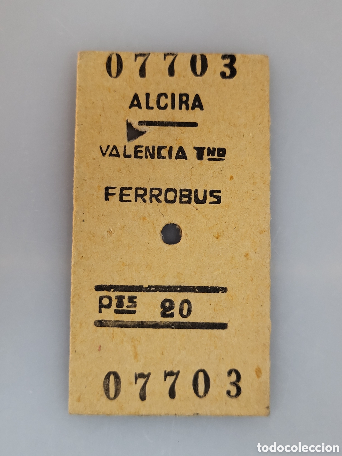 Collectables Transport Tickets: ■ BILLETE FERROBUS. ALCIRA - VALENCIA