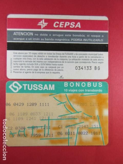 Collectionnisme Billets de transport: ref: SEVILLATARMAG01 - COLECCION TARJETA MAGNETICA SEVILLA - CARTON - CEPSA - LEE INTERIOR