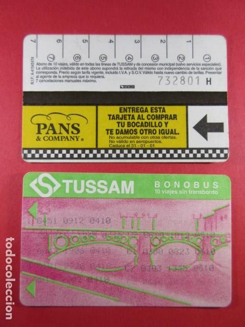 Colecionismos Bilhetes de Transporte: ref: SEVILLATARMAG01 - COLECCION TARJETA MAGNETICA SEVILLA - CARTON - PANS & COMPANY - LEE INTERIOR