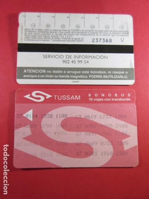 Colecionismos Bilhetes de Transporte: ref: SEVILLATARMAG01 - COLECCION TARJETA MAGNETICA SEVILLA - CARTON - CALMELL MINUSCUL- LEE INTERIOR