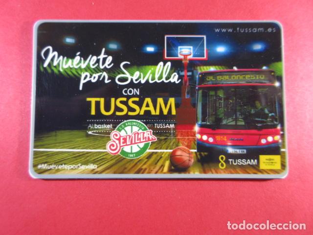 Collectionnisme Billets de transport: ref: SEVILLATARMAG01 - TARJETA MAGNETICA SEVILLA PLASTICO - SEVILLA BALONCESTO - LEE INTERIOR