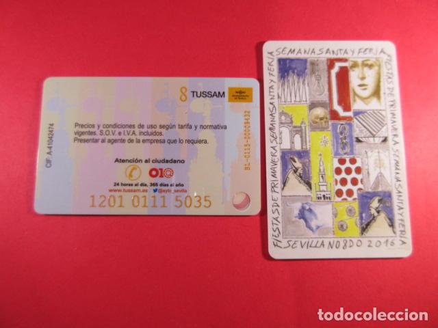Coleccionismo billetes de transporte: ref: SEVILLATARMAG01 - TARJETA MAGNETICA SEVILLA PL&Aacute;STICO - FIESTA PRIMAVERA 2016MOD2 - LEE INTERIOR