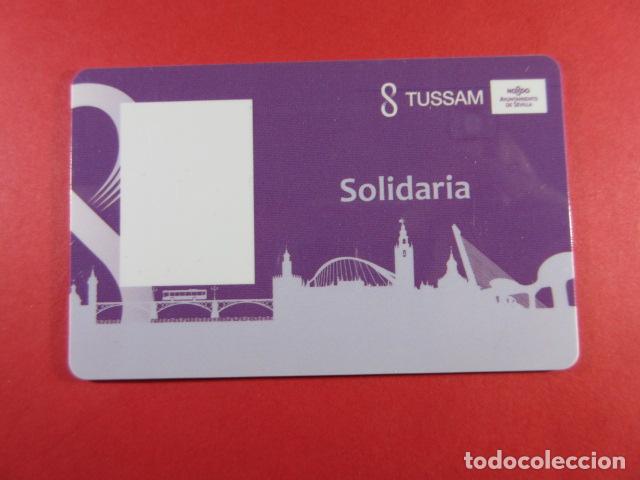 Colecionismos Bilhetes de Transporte: ref: SEVILLATARMAG01 - TARJETA MAGNETICA SEVILLA PLASTICO - SOLIDARIA - LEE INTERIOR