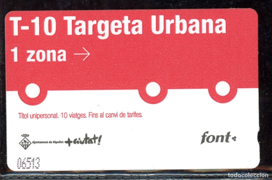 Colecionismos Bilhetes de Transporte: TARJETA DE TRANSPORTE DE FONT / RIPOLLET //C4- B2