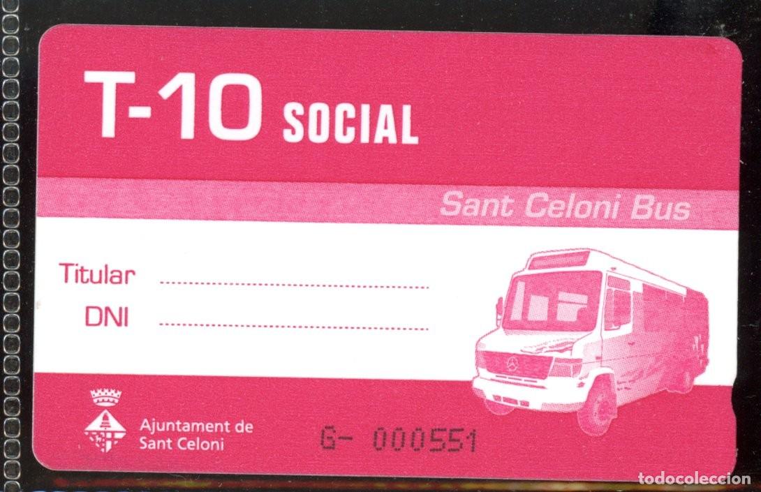 Colecionismos Bilhetes de Transporte: TARJETA DE TRANSPORTE DE SANT CELONI //C4- B2