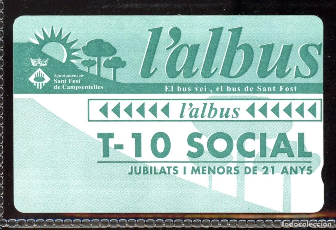 Colecionismos Bilhetes de Transporte: TARJETA DE TRANSPORTE DE SANT FOST //C4- B2