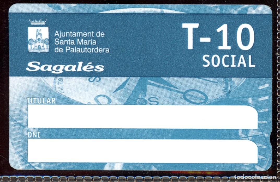 Colecionismos Bilhetes de Transporte: TARJETA DE TRANSPORTE DE SAGALES / SANTA MARIA DE PALAUTORDERA //C4- B2