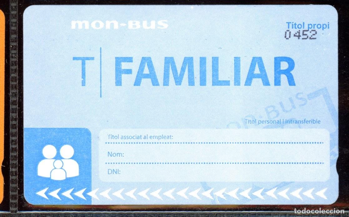 Colecionismos Bilhetes de Transporte: TARJETA DE TRANSPORTE DE MONBUS //C4- B2