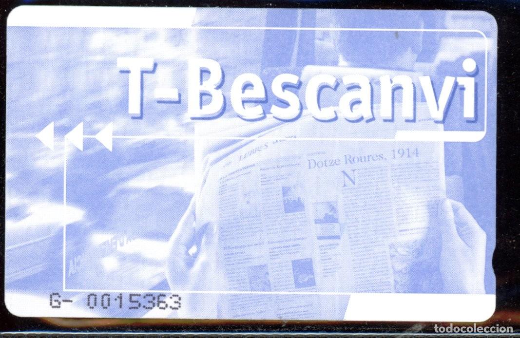 Colecionismos Bilhetes de Transporte: TARJETA DE TRANSPORTE / BESCANVI //C4- B2