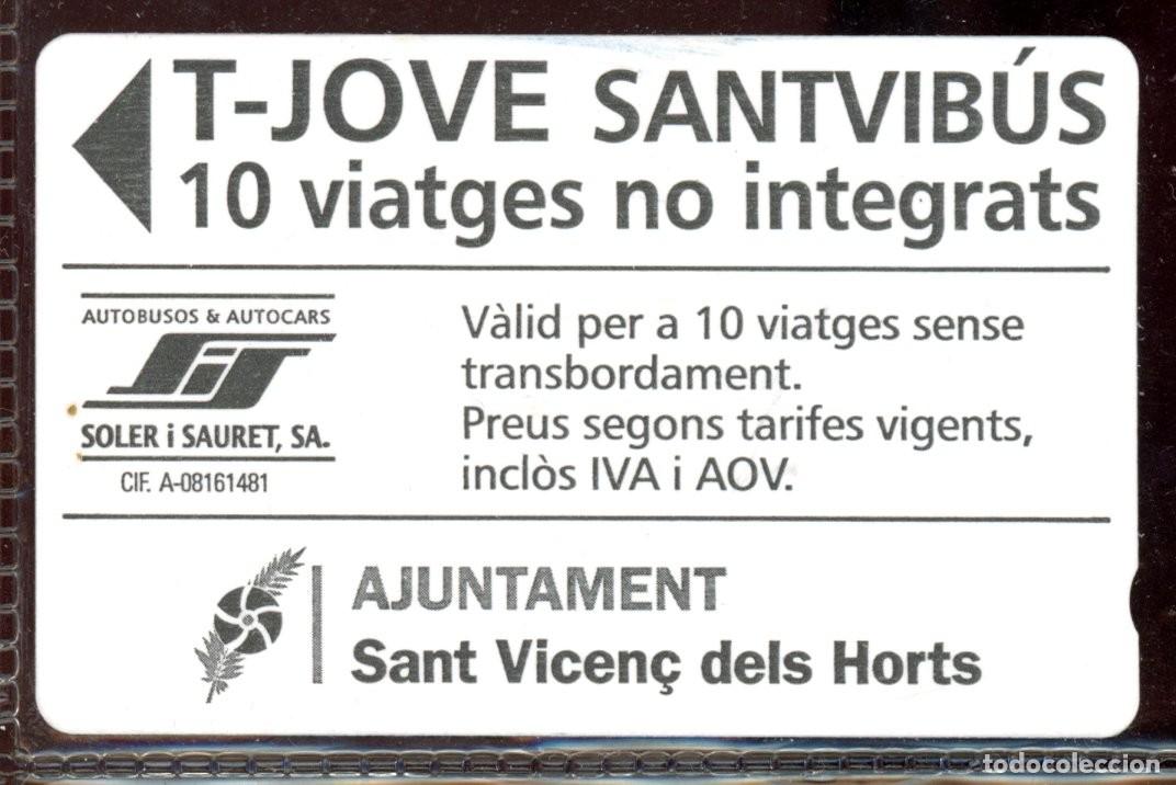 Colecionismos Bilhetes de Transporte: TARJETA DE TRANSPORTE DE SOLER I SAURET/ SANT VICEN&Ccedil; DELS HORTS //C4- B2