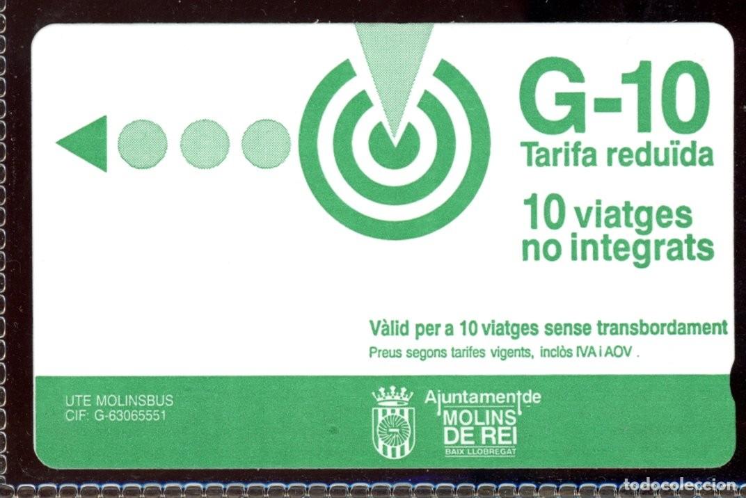 Colecionismos Bilhetes de Transporte: TARJETA DE TRANSPORTE MOLINS DE REI // C4- B2
