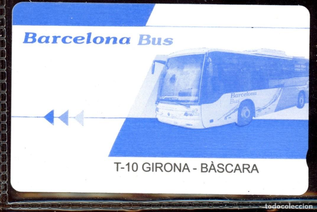 Colecionismos Bilhetes de Transporte: TARJETA DE TRANSPORTE BARCELONA BUS / GIRONA - BASCARA // C4- B2