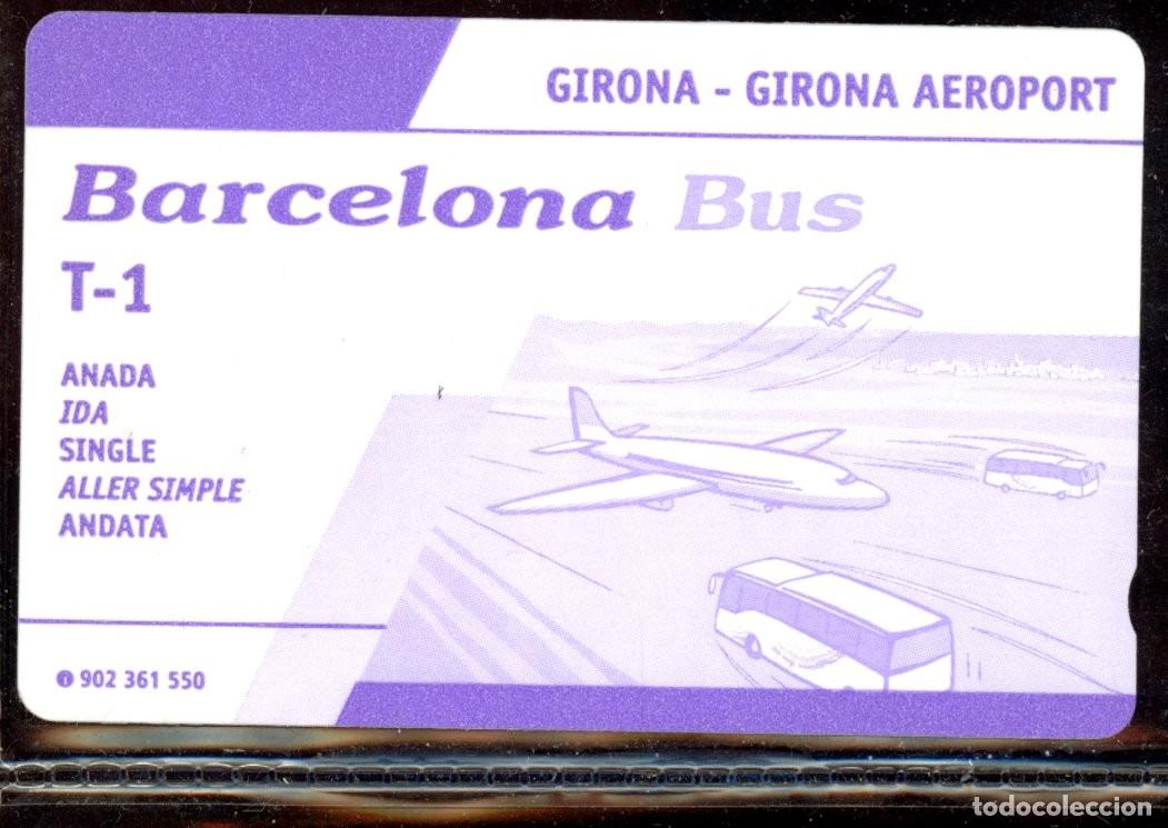 Colecionismos Bilhetes de Transporte: TARJETA DE TRANSPORTE BARCELONA BUS / GIRONA // C4- B2