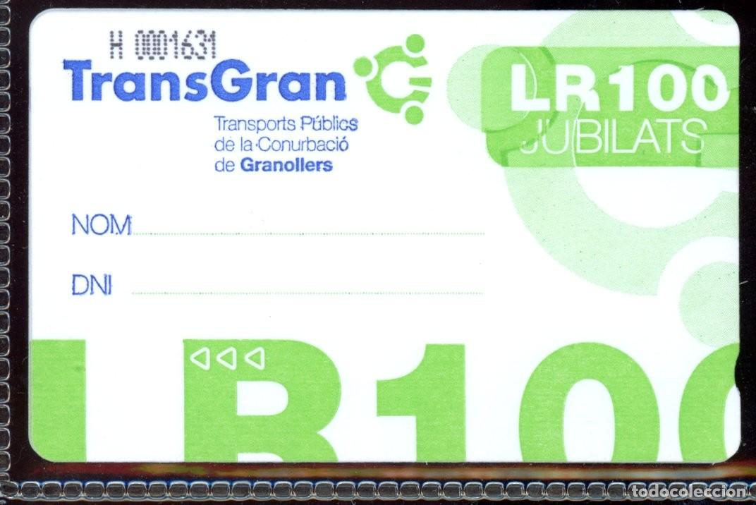Colecionismos Bilhetes de Transporte: TARJETA DE TRANSPORTE GRANOLLERS LF100 // C4- B2