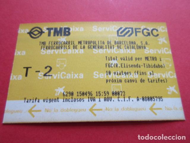 Coleccionismo Billetes de transporte: ref: TARMAGCAIXA - 1 TARJETA T-2 PIE TARJETA 2 - COLECCI&Oacute;N MAGNETICA BARCELONA - LEER INTERIOR