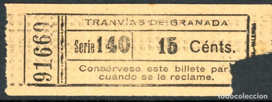 Colecionismos Bilhetes de Transporte: BILLETE TRANVIAS DE GRANADA // 10LG-24