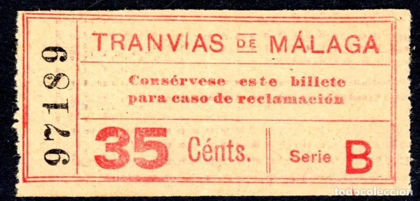 Colecionismos Bilhetes de Transporte: BILLETE TRANVIAS DE MALAGA // 10LG-24