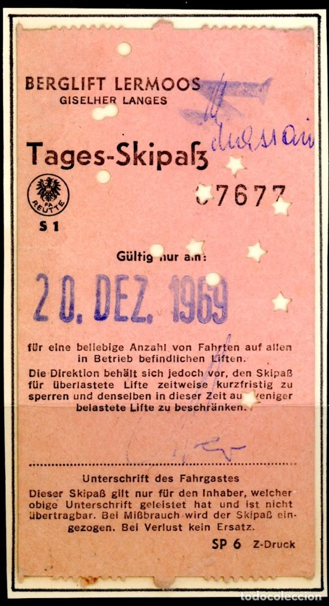 Colecionismos Bilhetes de Transporte: BILLETE COLECCION SKI / AUSTRIA / 1969 // 13LG-7