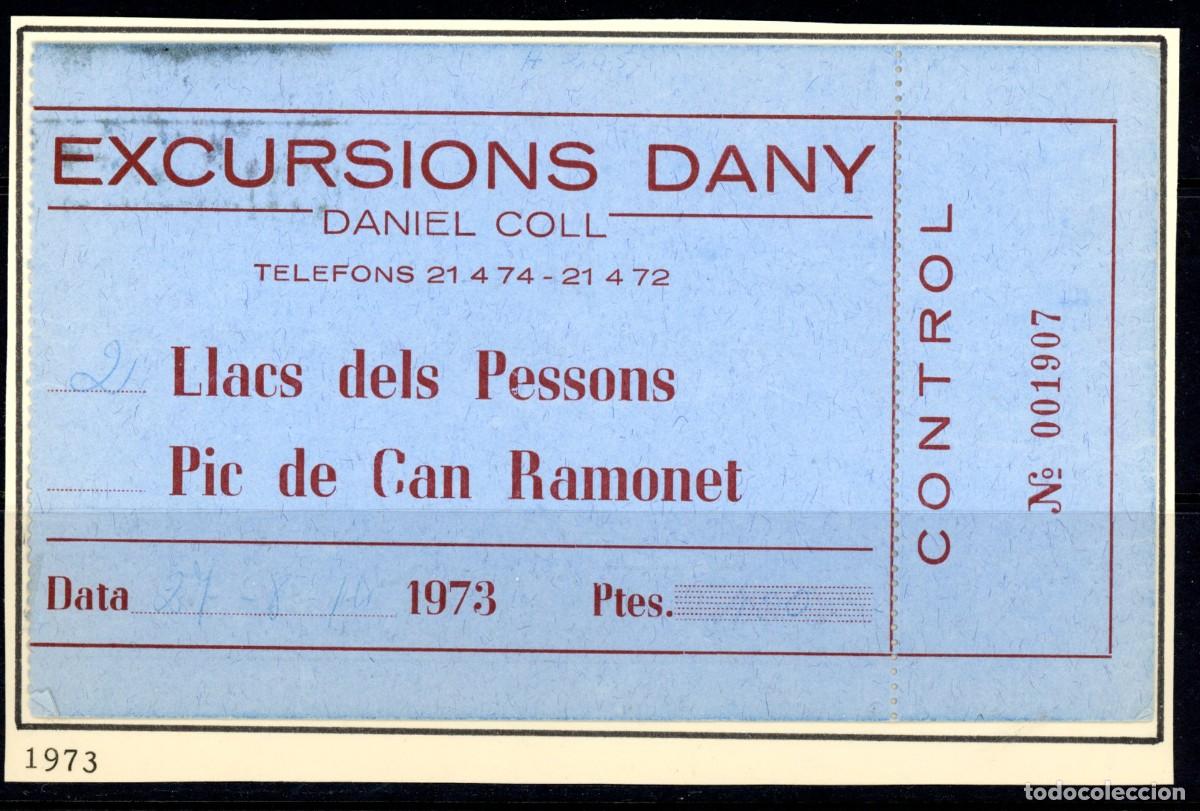 Colecionismos Bilhetes de Transporte: BILLETE DE BUS DE EXCURSIONS DANY DE DANIEL COLL / ANDORRA // 13LG-11
