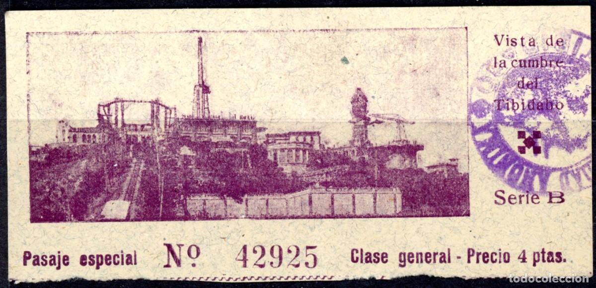 Colecionismos Bilhetes de Transporte: PASE ESPECIAL DEL TIBIDABO (BARCELONA) // 2-30