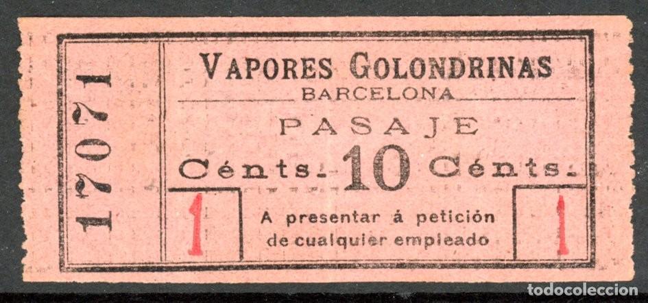 Colecionismos Bilhetes de Transporte: BILLETE DE VAPORES GOLONDRINAS // 2-49