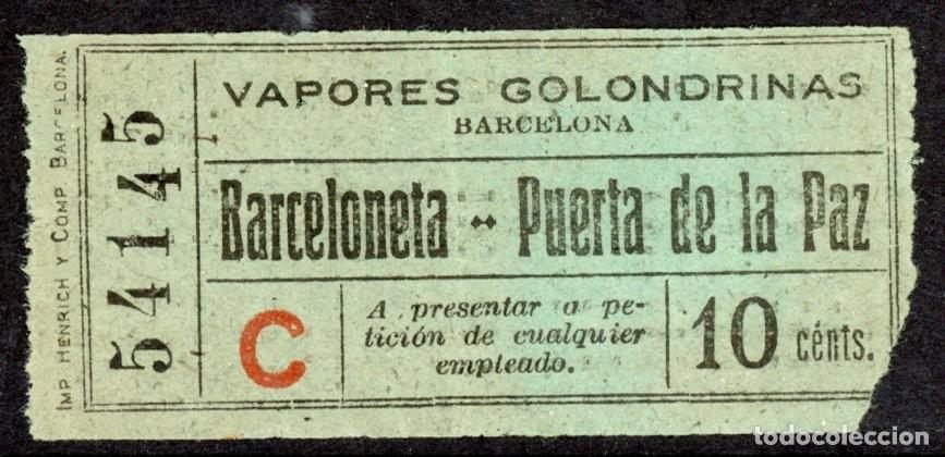 Colecionismos Bilhetes de Transporte: BILLETE DE VAPORES GOLONDRINAS // 2-49