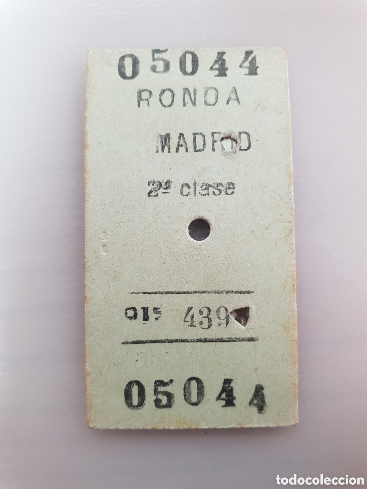 Sammeln von Fahrkarten: ■ BILLETE TREN .2&deg; CLASE. RONDA - MADRID