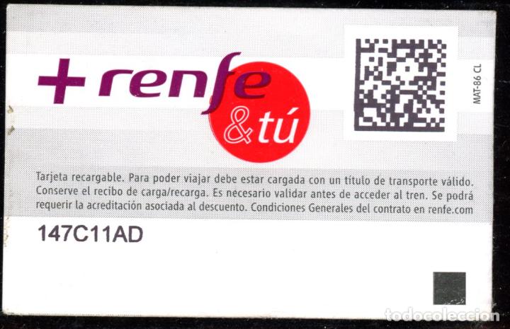 Collectables Transport Tickets: TARJETA RECARGABLE DE RENFE / C4-B3