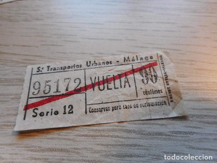 Colecionismos Bilhetes de Transporte: ANTIGUO BILLETE TRANSPORTES URBANOS MALAGA 90 CENTIMOS