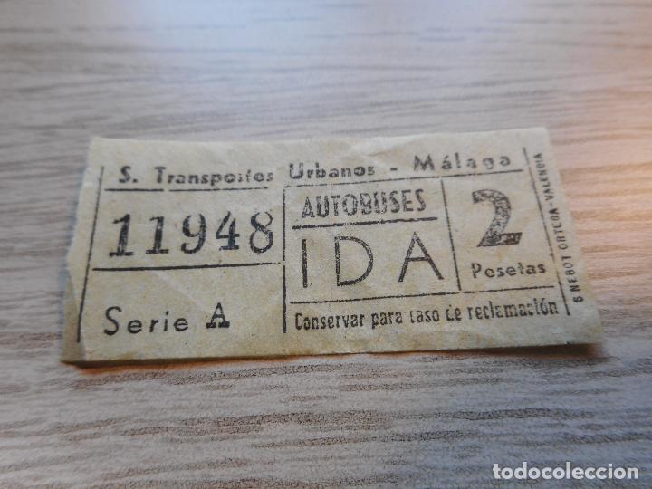 Colecionismos Bilhetes de Transporte: ANTIGUO BILLETE TRANSPORTES URBANOS MALAGA 90 2 PESETAS