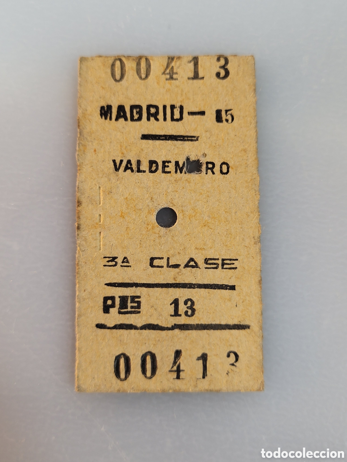 Colecionismos Bilhetes de Transporte: ■ BILLETE TREN .3&deg; CLASE. MADRID 15 - VALDEMORO