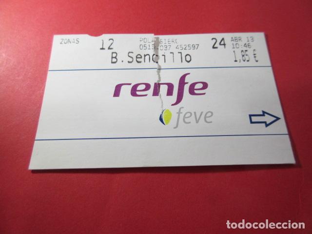 Colecionismos Bilhetes de Transporte: REF: TAR_RENFE_FEVE01 - TARJERA RENFE FEVE CERCANIAS - ASTURIAS - SENCILLO - POLA DEL SIERO
