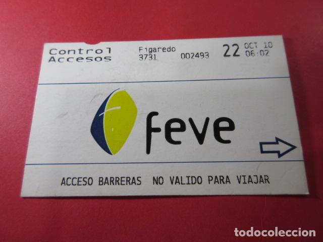 Colecionismos Bilhetes de Transporte: REF: TAR_RENFE_FEVE01 - TARJERA RENFE FEVE CERCANIAS - ASTURIAS - CONTROL DE ACCESO OVIEDO