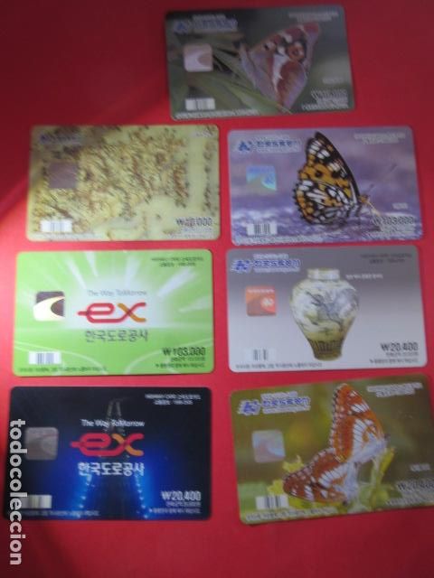 Colecionismos Bilhetes de Transporte: COREA - LOTE 7 TARJETAS AUTOPISTAS COREANAS - HIGHWAYCARD