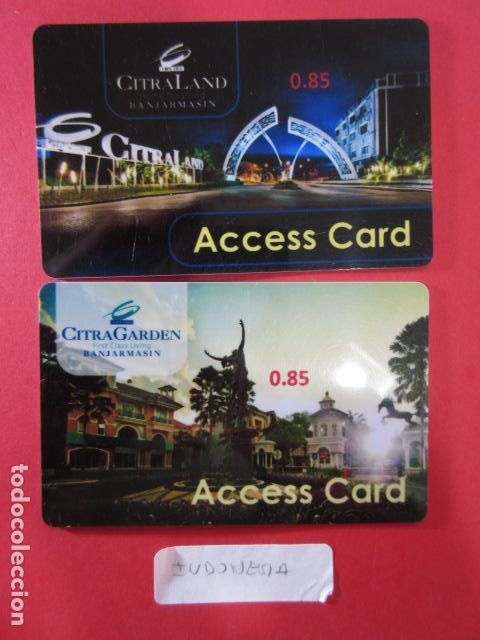 Colecionismos Bilhetes de Transporte: INDONESIA - 2 TARJETA ACCESS CARD CITRAL GARDEN