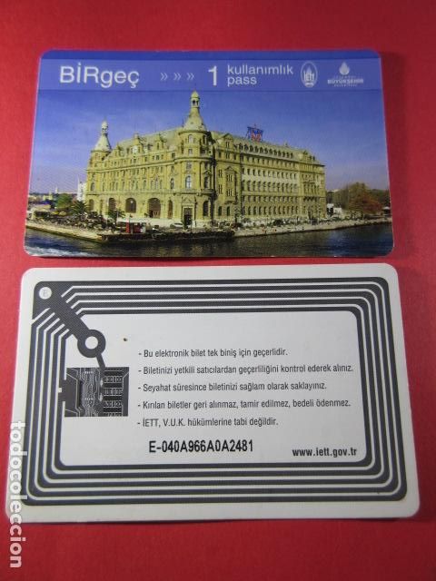 Colecionismos Bilhetes de Transporte: TURQUIA - BUYUKSEHIR - TARJETA 1 PASS - TRASERA MODELO 1