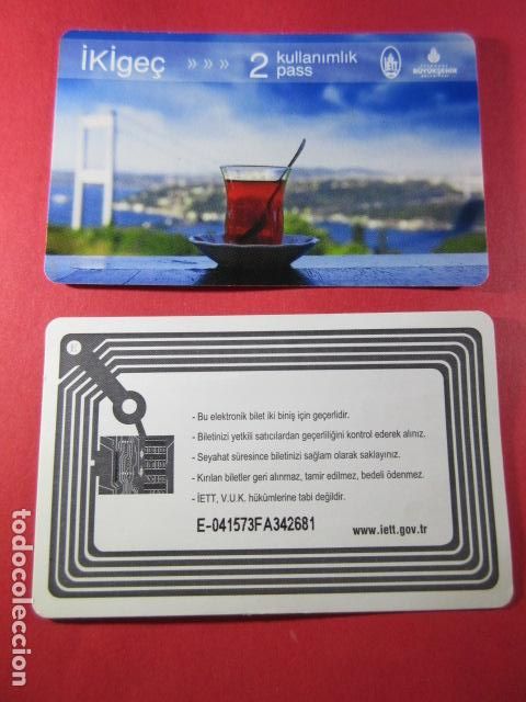 Coleccionismo Billetes de transporte: TURQUIA - BUYUKSEHIR - TARJETA 2 PASS - TRASERA MODELO 2