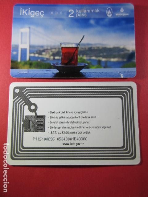 Coleccionismo Billetes de transporte: TURQUIA - BUYUKSEHIR - TARJETA 2 PASS - TRASERA MODELO 3