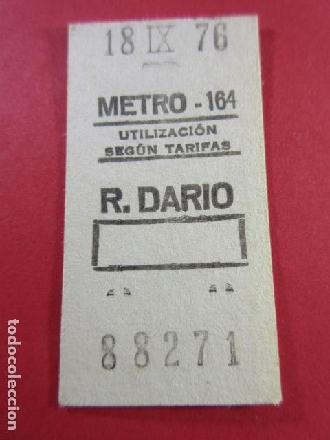 Collectables Transport Tickets: METRO DE MADRID - REF: REFMM01 - R. DARIO 164