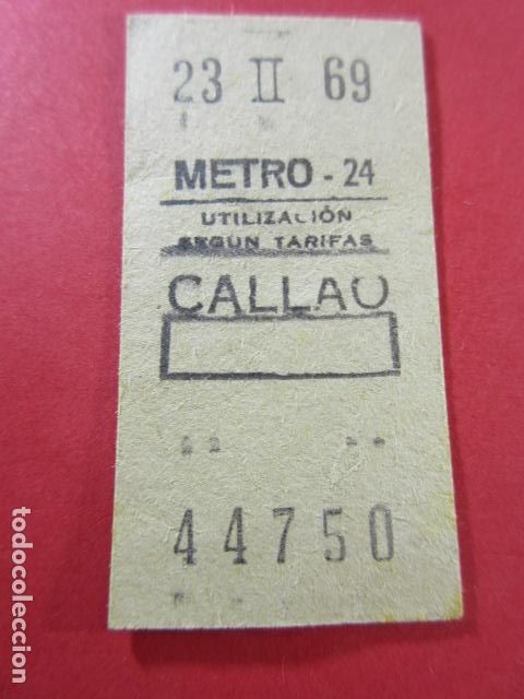 Collectables Transport Tickets: METRO DE MADRID - REF: REFMM01 - ESTACION CALLAO 24