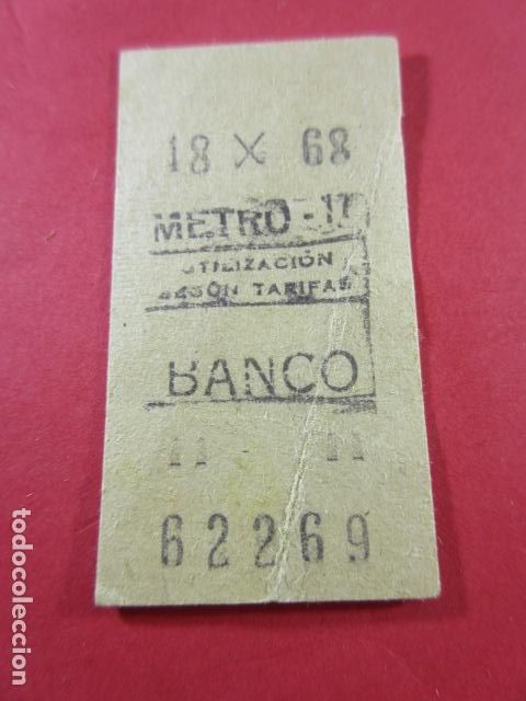 Sammeln von Fahrkarten: METRO DE MADRID - REF: REFMM01 - ESTACION BANCO 17