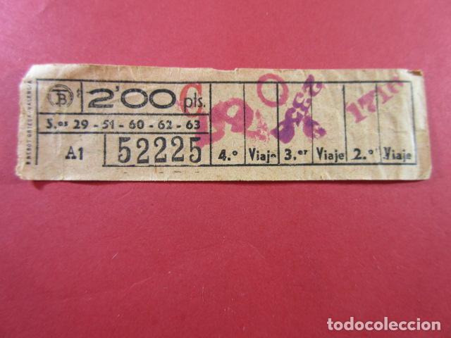 Colecionismos Bilhetes de Transporte: TB_CYC_VAR01 - TRANVIAS BARCELONA - CAPICUA 52225 - BILLETES VIAJES DIFERENTES LINEAS VER FOTOS