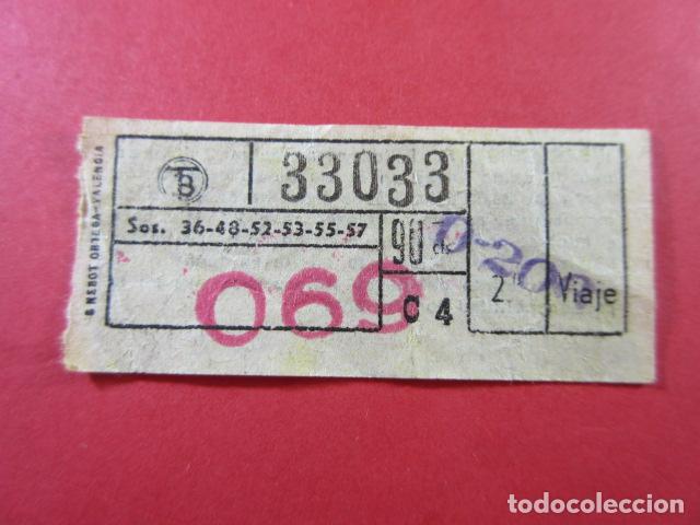 Colecionismos Bilhetes de Transporte: TB_CYC_VAR01 - TRANVIAS BARCELONA - CAPICUA 33033 - BILLETES VIAJES DIFERENTES LINEAS VER FOTOS