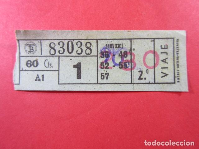 Colecionismos Bilhetes de Transporte: TB_CYC_VAR01 - TRANVIAS BARCELONA - CAPICUA 83038 - BILLETES VIAJES DIFERENTES LINEAS VER FOTOS