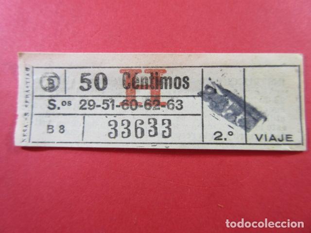 Colecionismos Bilhetes de Transporte: TB_CYC_VAR01 - TRANVIAS BARCELONA - CAPICUA 33633 - BILLETES VIAJES DIFERENTES LINEAS VER FOTOS