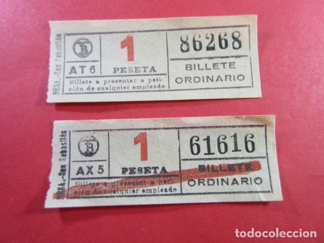 Colecionismos Bilhetes de Transporte: TB_CYC_VAR01 - TRANVIAS BARCELONA - 2 CAPICUA 86268 61616 - BILLETES varios modelos - VER FOTO